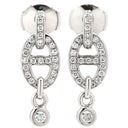 エルメス HERMES シェーヌダンクル ドロップ ダイヤピアス ホワイトゴールド K18WG ピアス 750 18K WG ホワイトゴールド