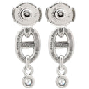 エルメス HERMES シェーヌダンクル ドロップ ダイヤピアス ホワイトゴールド K18WG ピアス 750 18K WG ホワイトゴールド