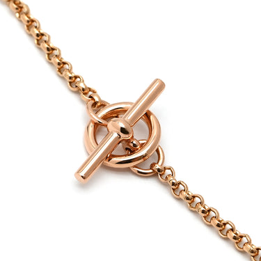 エルメス HERMES エクスリブリス PM H120441B ローズゴールド K18PG ダイヤモンド SH ブレスレット ピンクゴールド Au750 1Pダイヤ