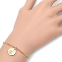 エルメス HERMES エクスリブリス PM H120441B ローズゴールド K18PG ダイヤモンド SH ブレスレット ピンクゴールド Au750 1Pダイヤ