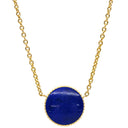 クリスチャン・ディオール Christian Dior ローズ デヴァン メダリオン ミディアム イエローゴールド K18YG ダイヤモンド ラピスラズリ ネックレス Dior Au750 18K ラピスラズリ ダイヤ 一粒