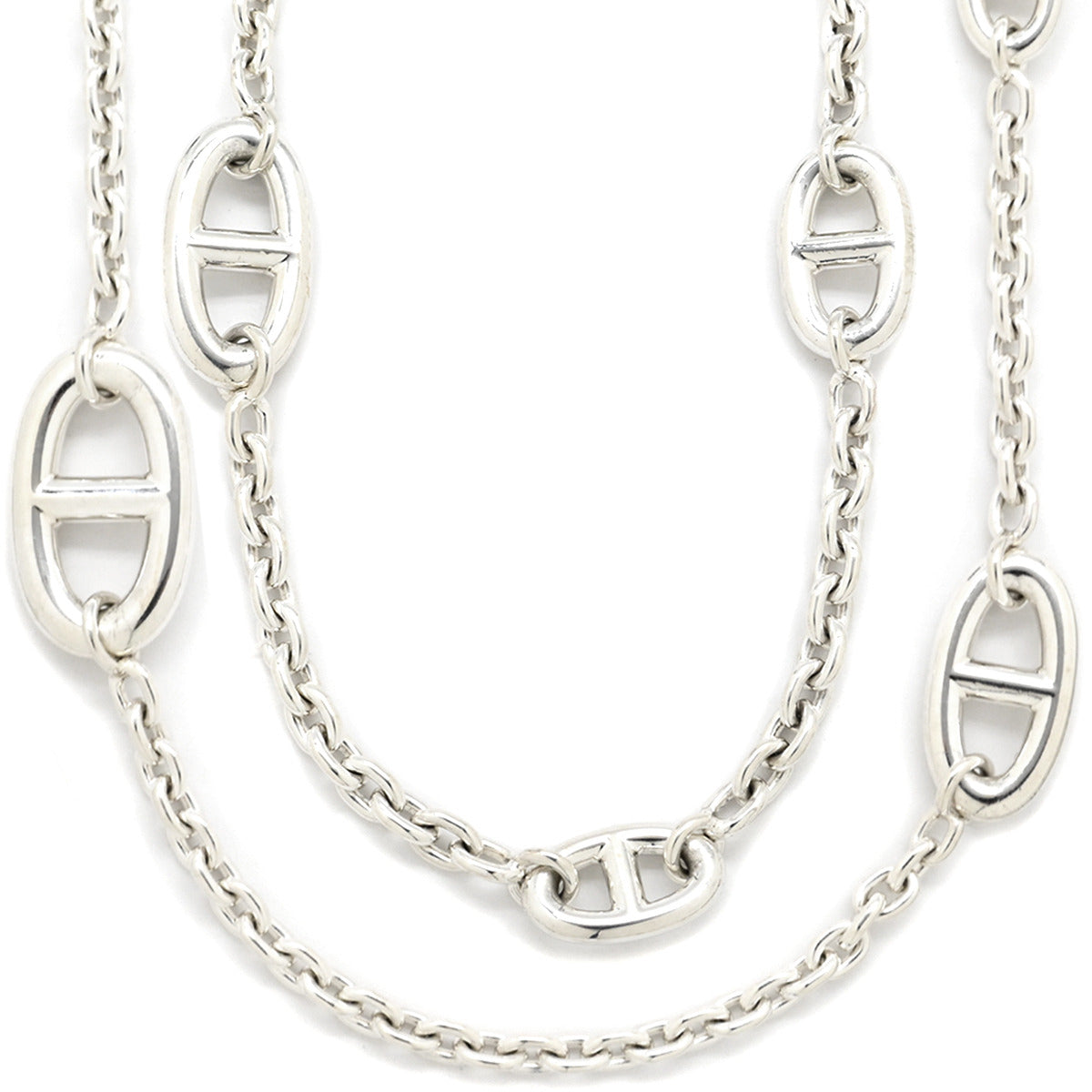 エルメス シェーヌダンクル ファランドール80 ケース無し価格 エルメス HERMES シェーヌダンクル ファランドール80 シルバー