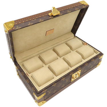 ルイヴィトン LOUIS VUITTON コフレ 8 モントル M47641 モノグラム モノグラムキャンバス 小物 ゴールド金具 茶 ウォッチケース 時計入れ