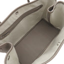 エルメス HERMES ガーデンパーティーPM グリアスファルト カントリー トートバッグ シルバー金具 グレージュ