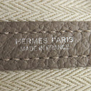 エルメス HERMES ガーデンパーティーPM グリアスファルト カントリー トートバッグ シルバー金具 グレージュ