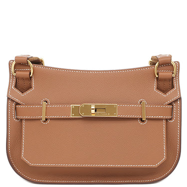 エルメス HERMES ジプシエール ミニ ゴールド エバーカラー ショルダーバッグ ゴールド金具 茶