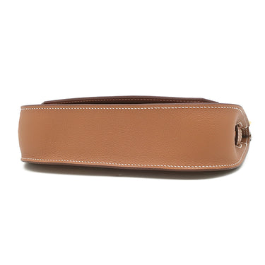 エルメス HERMES ジプシエール ミニ ゴールド エバーカラー ショルダーバッグ ゴールド金具 茶