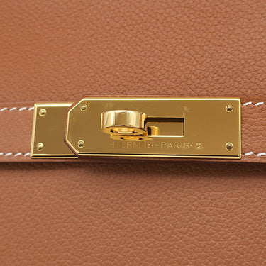 エルメス HERMES ジプシエール ミニ ゴールド エバーカラー ショルダーバッグ ゴールド金具 茶