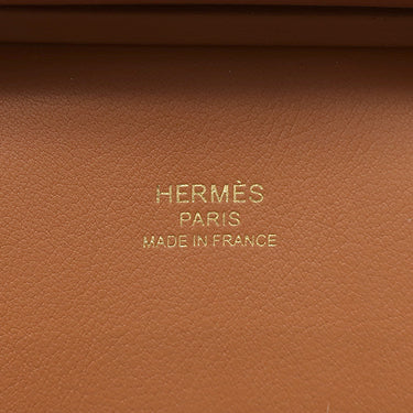 エルメス HERMES ジプシエール ミニ ゴールド エバーカラー ショルダーバッグ ゴールド金具 茶