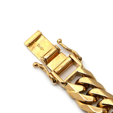 喜平 KIHEI K18 18金 18cm 54.3g 6面 ダブル Ｗ イエローゴールド K18YG ブレスレット 造幣局検定マーク 大 ※ショッピングローン対応していません