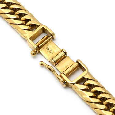 喜平 KIHEI K18 18金 20.3cm 30.4g 8面 トリプル イエローゴールド K18YG ブレスレット 造幣局検定マーク ショッピングローン対応していません