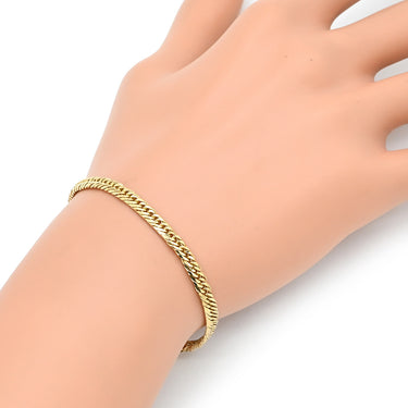 喜平 KIHEI K18 18金 24.2cm 10.0g 8面 トリプル イエローゴールド K18YG ブレスレット 造幣局検定マーク ショッピングローン対応していません