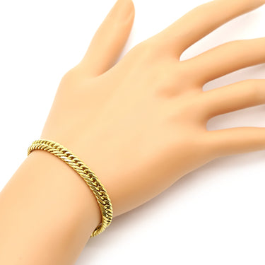 喜平 KIHEI K18 18金 18cm 19.9g 8面 トリプル イエローゴールド K18YG ブレスレット 造幣局検定マーク ショッピングローン対応していません