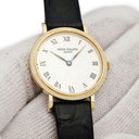 腕時計 パテックフィリップ PATEK PHILIPPE カラトラバ 4819J クオーツ レディース K18YG無垢 ホワイト 白 ローマン クル・ド・パリベゼル