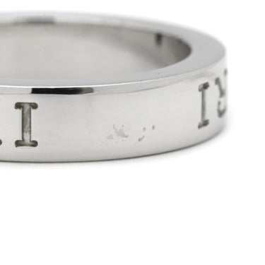 ブルガリ BVLGARI ブルガリブルガリ ダブルロゴ ホワイトゴールド K18WG ダイヤモンド リング 指輪 750AU 1Pダイヤ 8.5号