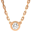 カルティエ Cartier ダムール SM　 B7215700 ピンクゴールド ダイヤモンド K18PG ネックレス 1P 一粒 750 PG