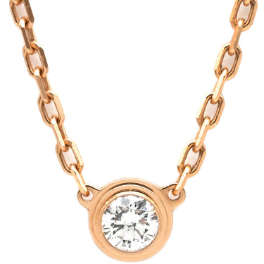 カルティエ Cartier ダムール SM　 B7215700 ピンクゴールド ダイヤモンド K18PG ネックレス 1P 一粒 750 PG