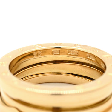 ブルガリ BVLGARI ビーゼロワン B-zero1 3バンドリング イエローゴールド K18YG #53 リング 指輪 Au750 18K 18金 12号