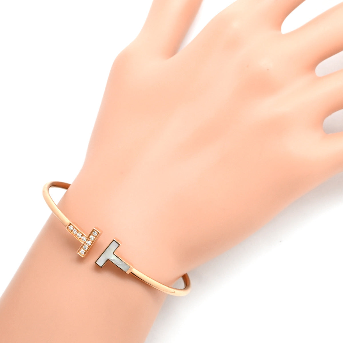 ティファニー Tiffany & Co Tワイヤー 64028618 ピンクゴールド K18PG