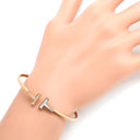 ティファニー Tiffany & Co Tワイヤー 64028618 ピンクゴールド K18PG ダイヤモンド マザーオブパール ブレスレット 750PG 18金