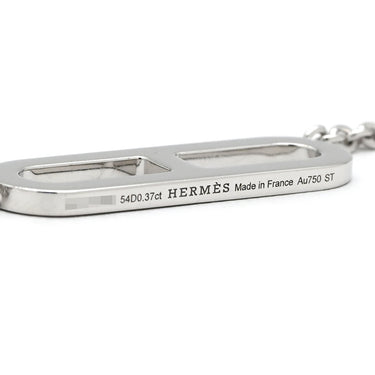 エルメス HERMES エヴァーシェーヌダンクル ホワイトゴールド K18WG ダイヤモンド ST ネックレス 18K 750AU 54石
