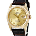 腕時計 ロレックス ROLEX デイトジャスト 16238 L番 自動巻き メンズ L番 K18YG無垢 シャンパン ローマン