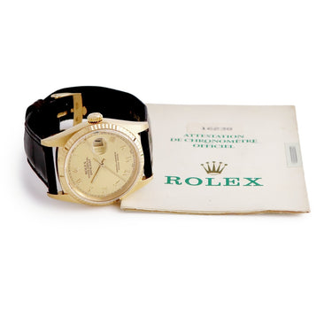 腕時計 ロレックス ROLEX デイトジャスト 16238 L番 自動巻き メンズ L番 K18YG無垢 シャンパン ローマン