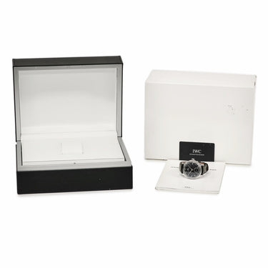 腕時計 IWC IWC ポルトギーゼ ハンドワインド エイトデイズ IW510202 手巻き メンズ ブラック 黒 スモールセコンド デイト