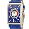 腕時計 フランクミュラー FRANCK MULLER ロングアイランド ヴェガス 1250VEGAS 自動巻き メンズ K18WG無垢 ブルー ビザン数字 ルーレット