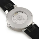 腕時計 ルイヴィトン LOUIS VUITTON タンブール ムーン GMT Q8D31 自動巻き メンズ デイト アラビア バー 2タイムゾーン