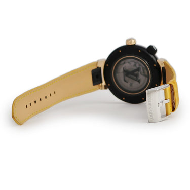 腕時計 ルイヴィトン LOUIS VUITTON タンブール ストリート ダイバー ブラックブレイズ QA123Z 自動巻き メンズ K18PG×SS コンビ 黒