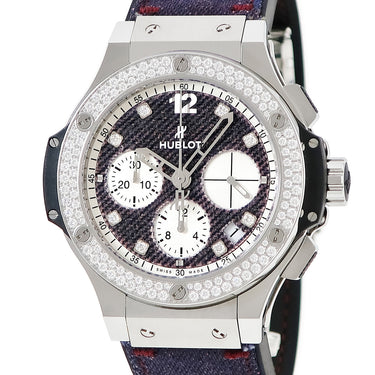 腕時計 ウブロ HUBLOT ビッグバン パープル ジーンズ ダイヤモンド 341.SX.2790.NR.1104.JEANS 自動巻き メンズ 純正ダイヤ 限定