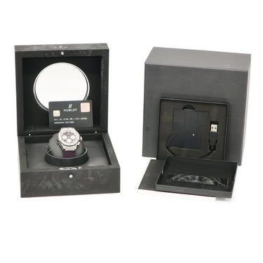 腕時計 ウブロ HUBLOT ビッグバン パープル ジーンズ ダイヤモンド 341.SX.2790.NR.1104.JEANS 自動巻き メンズ 純正ダイヤ 限定