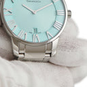 腕時計 ティファニー Tiffany & Co アトラス 2ハンド 63452769 クオーツ メンズ ティファニーブルー デイト ローマン