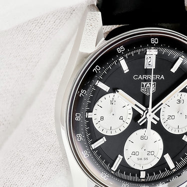 腕時計 タグホイヤー TAG Heuer カレラ クロノグラフ CBS2210.FC6534 自動巻き メンズ ブラック 黒 デイト スモールセコンド