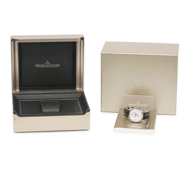 腕時計 ジャガールクルト JAEGER LECOULTRE マスター ジオグラフィーク Q1428421 176.8.29.S 自動巻き メンズ GMT デイト パワーリザーブ表示