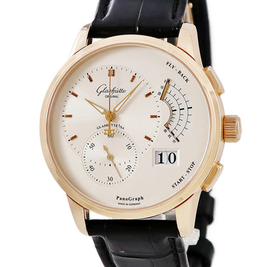 腕時計 グラスヒュッテ オリジナル GLASHUTTE ORIGINAL パノグラフ 1-61-03-25-15-04 手巻き メンズ K18RG無垢 アイボリー パノラマデイト