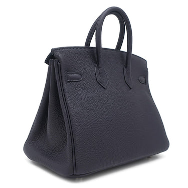 エルメス HERMES バーキン25 キャバン トゴ ハンドバッグ シルバー金具 新品 未使用 キャバン 紺