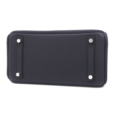 エルメス HERMES バーキン25 キャバン トゴ ハンドバッグ シルバー金具 新品 未使用 キャバン 紺