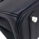 エルメス HERMES バーキン25 キャバン トゴ ハンドバッグ シルバー金具 新品 未使用 キャバン 紺