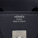 エルメス HERMES バーキン25 キャバン トゴ ハンドバッグ シルバー金具 新品 未使用 キャバン 紺