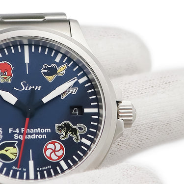 腕時計 ジン SINN 556 F-4 ファントム2 556.F-4.2 自動巻き メンズ 飛行部隊マーク Spook デイト ネイビー 日本限定