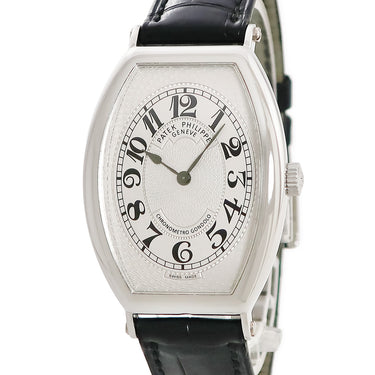 腕時計 パテックフィリップ PATEK PHILIPPE クロノメトロ ゴンドーロ 5098P-001 手巻き メンズ Pt950無垢 純正ダイヤ トノウ トノー アラビア