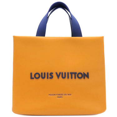 ルイヴィトン LOUIS VUITTON ショッパー トート MINI M15237 サフランイエロー カーフ 2WAYバッグ シルバー金具 黄色 ショルダー