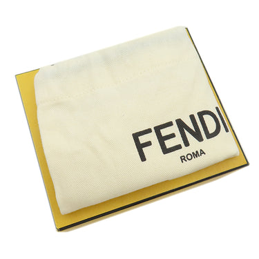 フェンディ FENDI フェンディローマ コンパクトウォレット BM0395 ホワイト レザー 三つ折り財布 ゴールド金具 ミニ財布