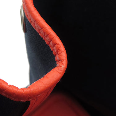 エルメス HERMES ガーデンパーティーPM ブルーマリン×オレンジポピー	 トワルミリタリー ヴァッシュカントリー トートバッグ シルバー金具 紺 トワルミリテール