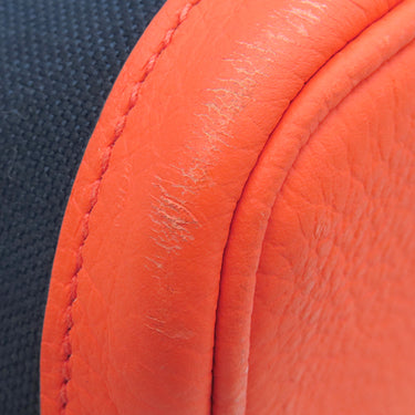 エルメス HERMES ガーデンパーティーPM ブルーマリン×オレンジポピー	 トワルミリタリー ヴァッシュカントリー トートバッグ シルバー金具 紺 トワルミリテール