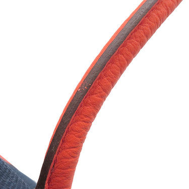 エルメス HERMES ガーデンパーティーPM ブルーマリン×オレンジポピー	 トワルミリタリー ヴァッシュカントリー トートバッグ シルバー金具 紺 トワルミリテール