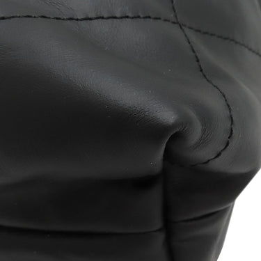 シャネル CHANEL シャネル22 バッグパック ブラック レザー 2WAYバッグ マットゴールド金具 黒 ハンドバッグ リュック