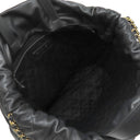 シャネル CHANEL シャネル22 バッグパック ブラック レザー 2WAYバッグ マットゴールド金具 黒 ハンドバッグ リュック